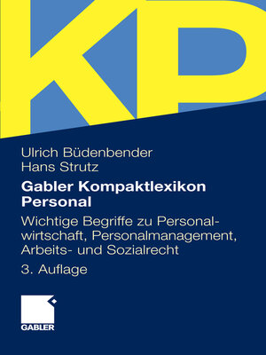 cover image of Gabler Kompaktlexikon Personal